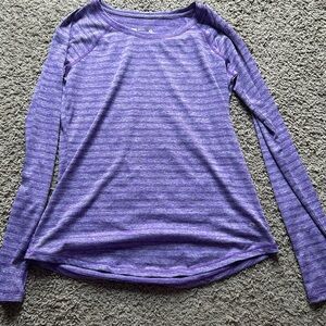 Xersion Quick-Dri Purple Long Sleeve Shirt
